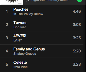 Playlist: Fight the February Blues