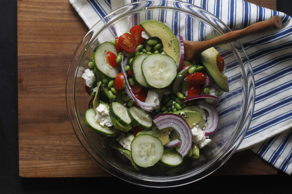 Edamame, Feta and Tomato Salad ALICE