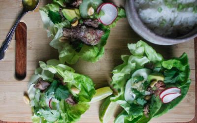 Thai Steak Lettuce Wraps